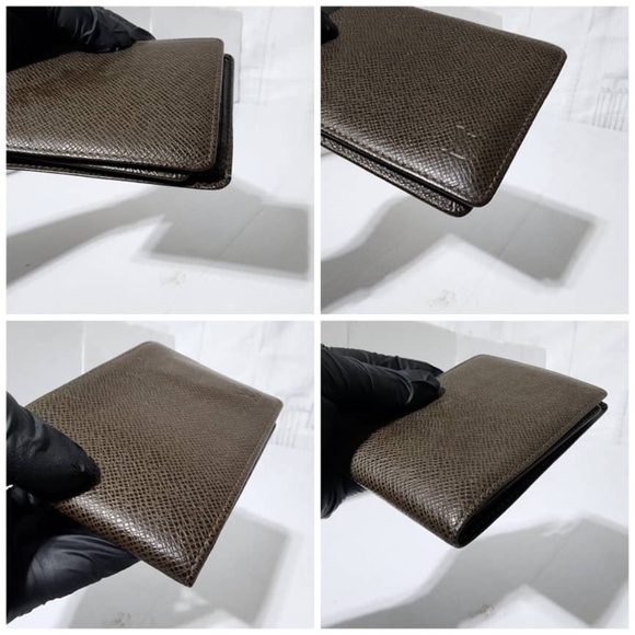 Authentic Louis Vuitton Taiga Bifold Wallet Brown - Picture 9 of 11